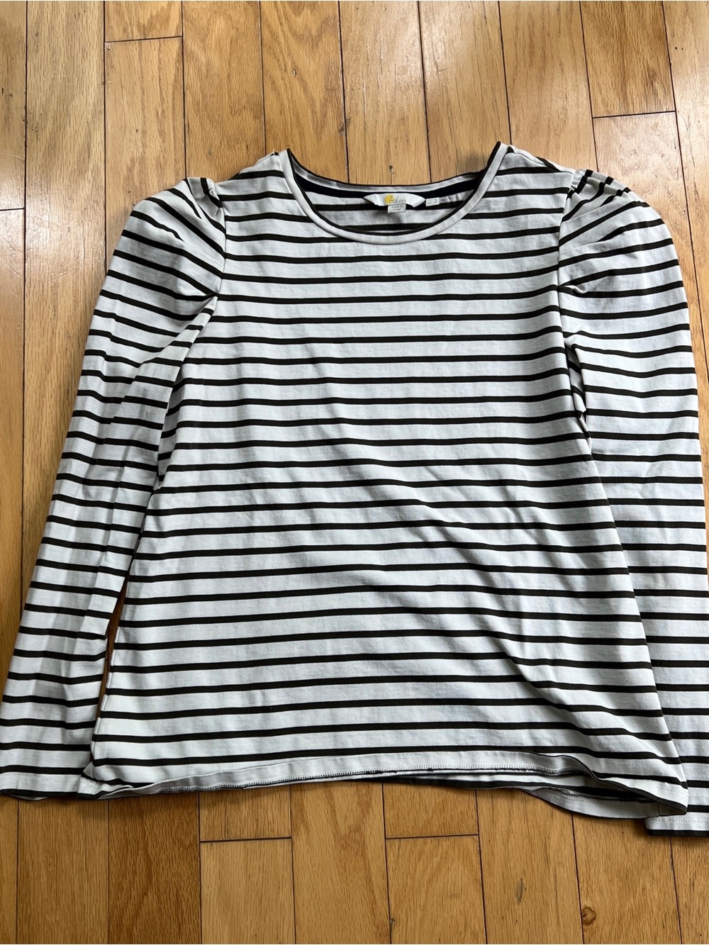 Boden Women’s Striped puff sleeve Breton Top
